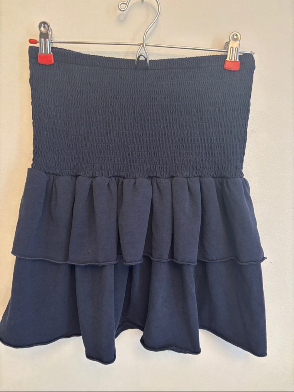 sundays Navy Smocked Tube Top